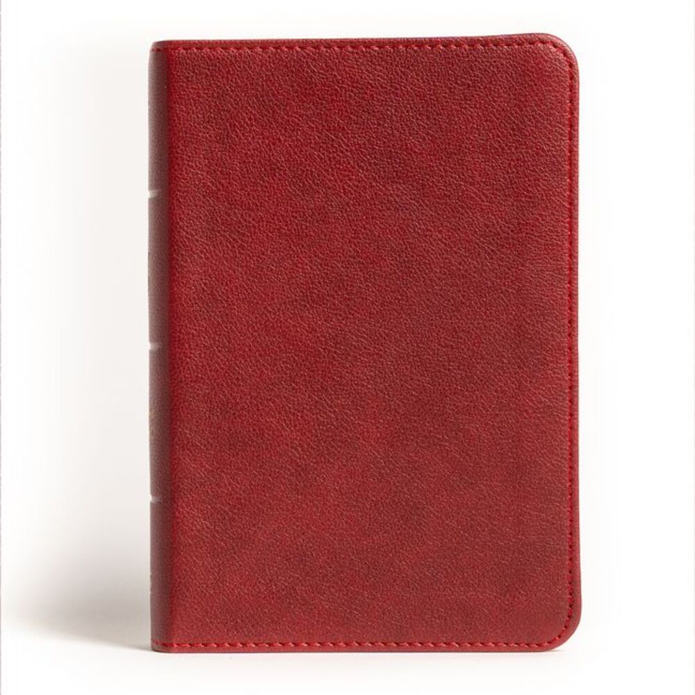 NASB Large Print Compact Reference Bible, Burgundy Leathertouch -- Holman Bible